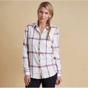 Barbour Brushed Flannel Oxer Shirt, Size 10